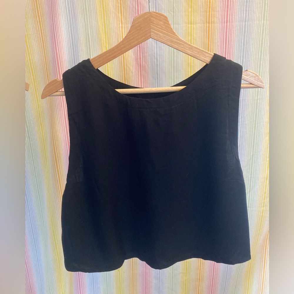 Petal & Pup Ava crop top black size 12 - SKIRT LISTED SEPARATELY
